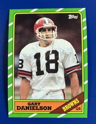1986 Topps Football Gary Danielson Cleveland Browns #186 | eBay