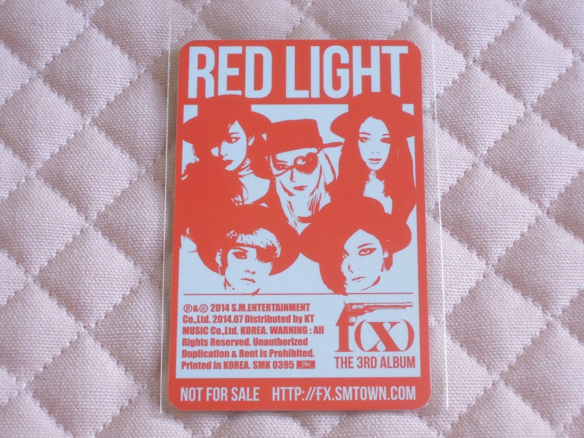 f(x) FX 3th Album Red Light Photocard Set KPOP Amber Krystal