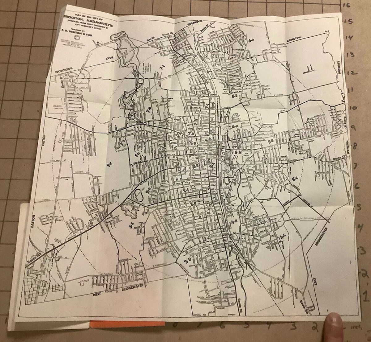 Original 1951 Brockton street directory Mass, MA ,Old,Vintage