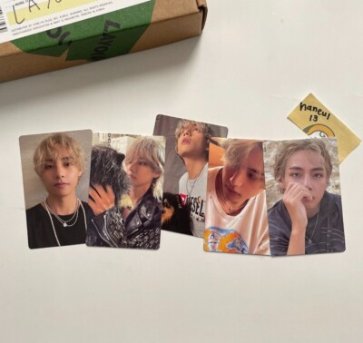 BTS V Layover GREEN Ver. Official Photo card set Post card