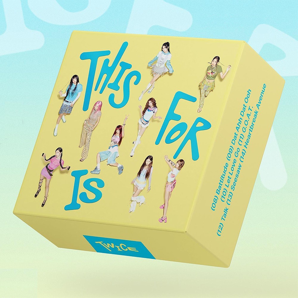 TWICE THIS IS FOR 4th Album CONFETTI Ver/3Mini CD+2Book+KeyRing+
