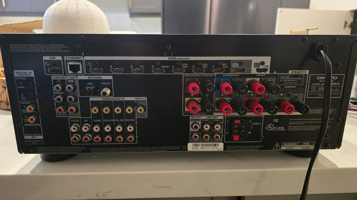 Onkyo TX NR616 7.2 Channel 175 Watt Receiver for sale online | eBay