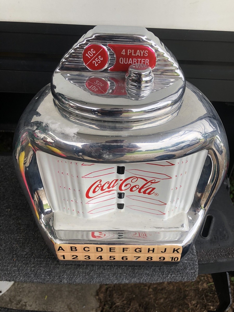 Coca Cola Cookie Jar Chrome JukeBox By Gibson Vintage | eBay