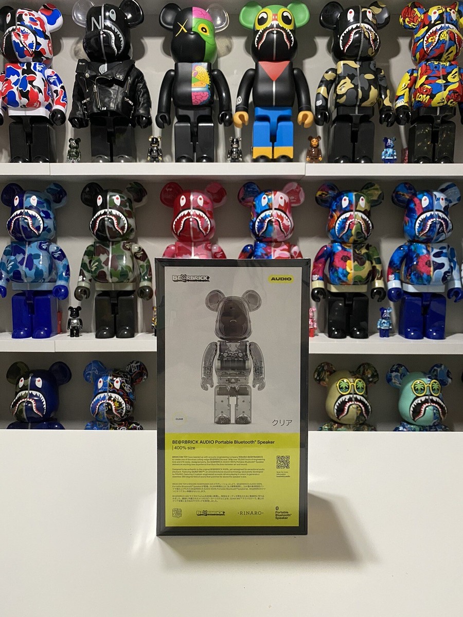 Bearbrick Audio 400% Clear BE@RBRICK Portable Bluetooth Speaker