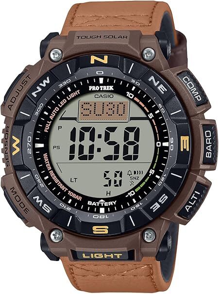 Casio Pro Trek PRG-340L-5JF Duplex LCD Cloth Band Tough Solar
