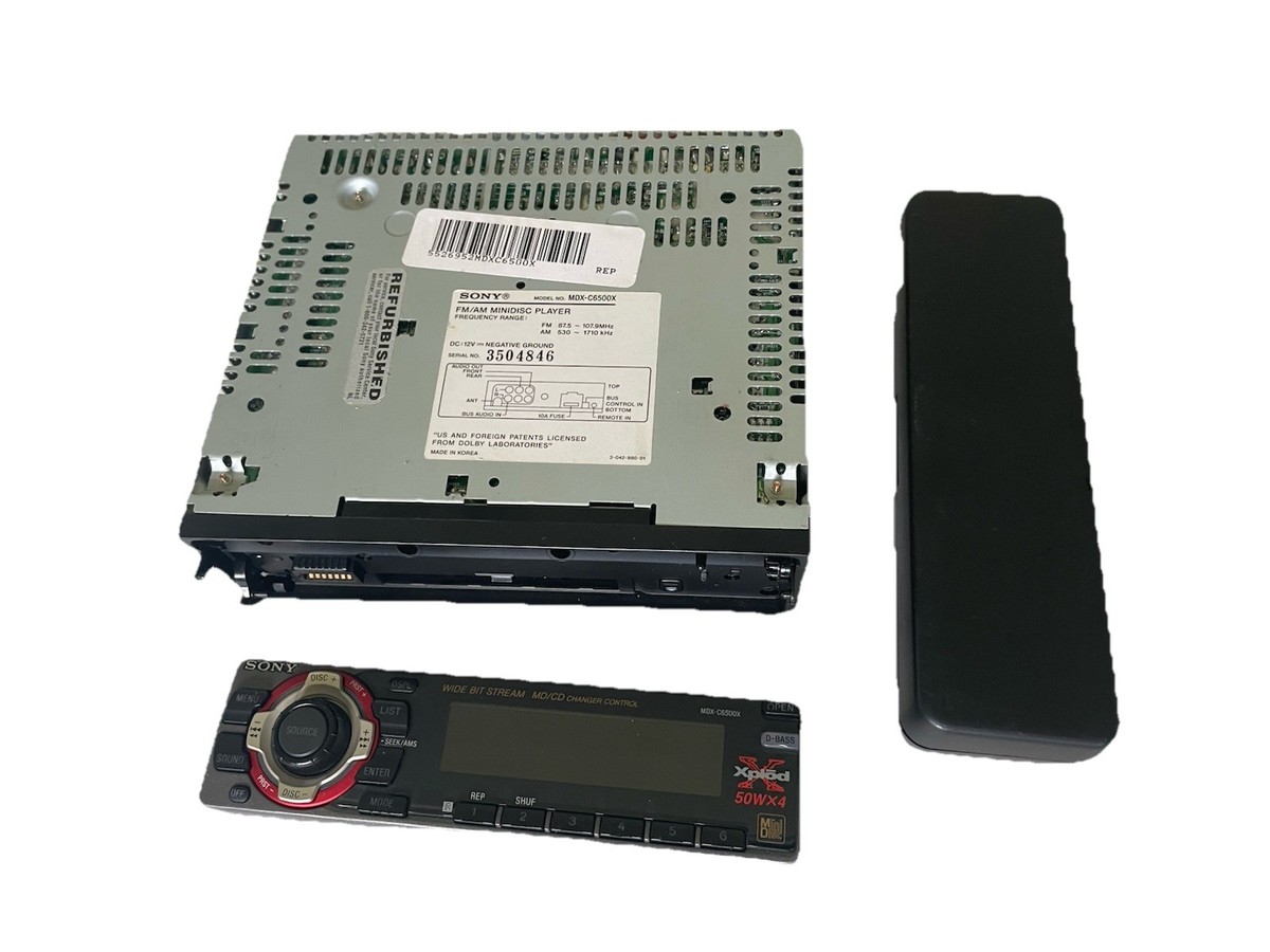 Sony Mini Disk Player MDX-C6500X Car Stereo MD Changer Controls | eBay