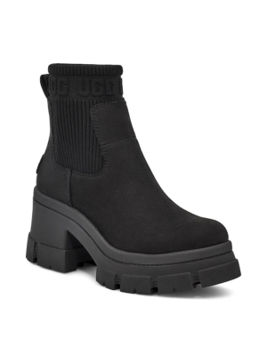UGG Brooklyn Chelsea Waterproof Platform Boots Black US 7.5/ UK
