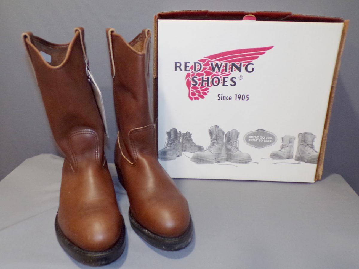 RED WING WESTERN BOOTS 2214 PECOS VIBRAM COMFORT FORCE BOXED