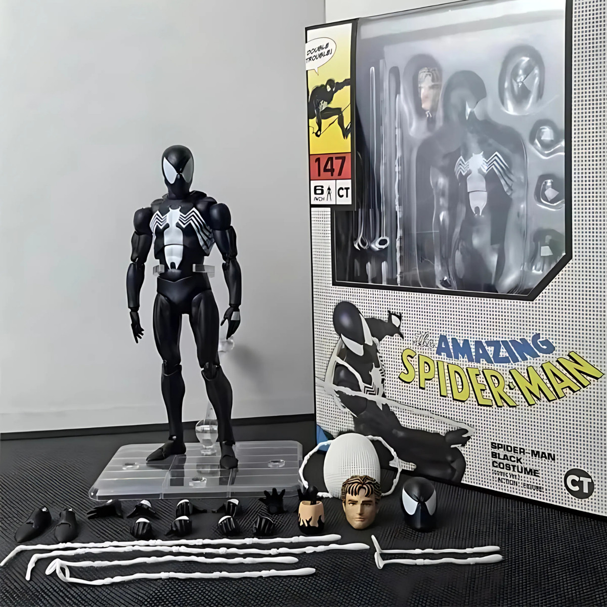 MAFEX No.147 Spider-Man Black Costume Comic Version 6