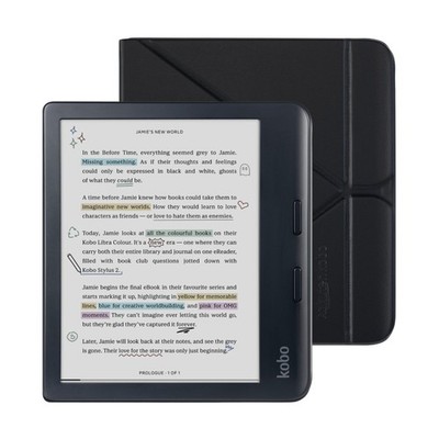 Kobo Libra Colour Black eReader with Case Bundle NEW RETAIL | eBay