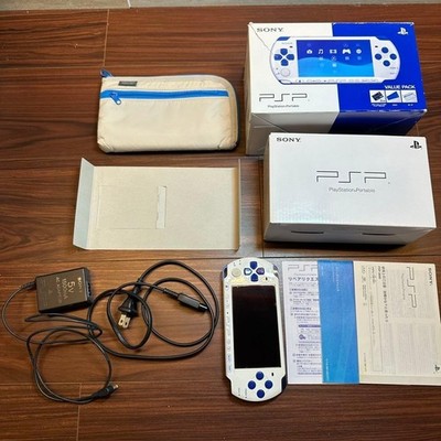 Sony PSP 3000 Value Pack White & Blue Handheld System for sale