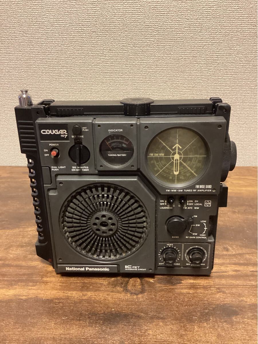 ジャンク】 ナショナル BCLラジオ クーガー RF-888 COUGAR National