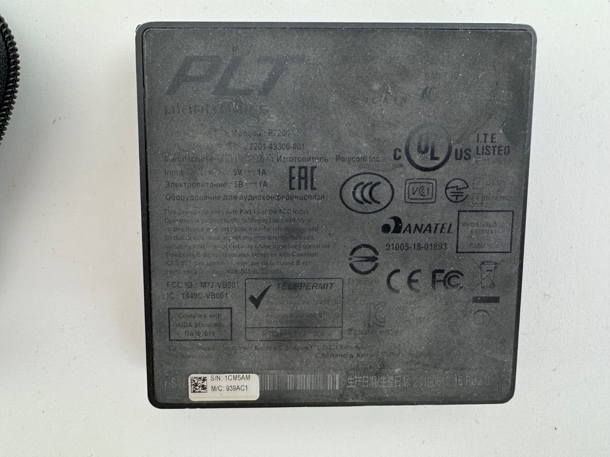 Plantronics Calisto 7200 P7200 Bluetooth USB Desktop Speakerphone