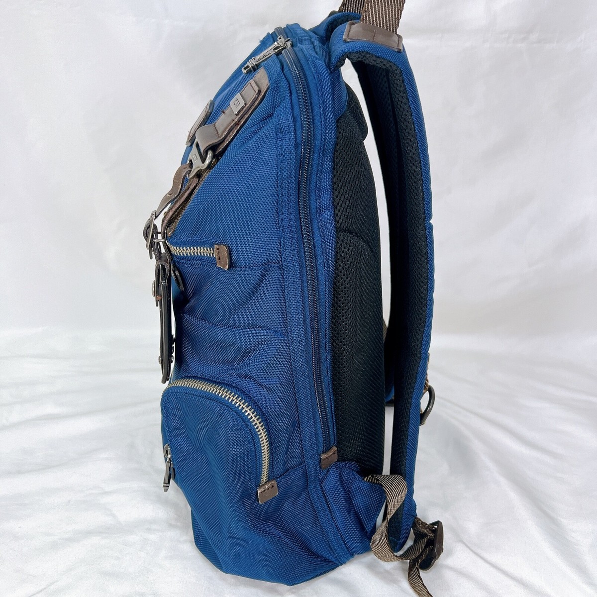 TUMI 22681BTH ALPHA BRAVO Knox backpack BLUE Good Condition | eBay