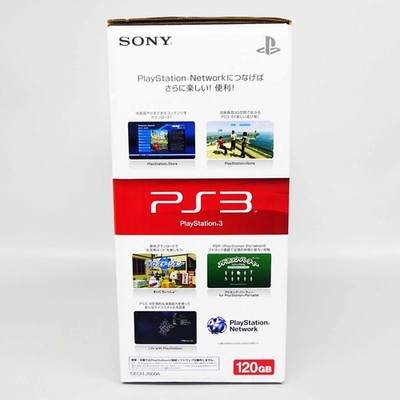 Sony Playstation 3 PS3 Slim Model Black Console 120GB CECH-2000A