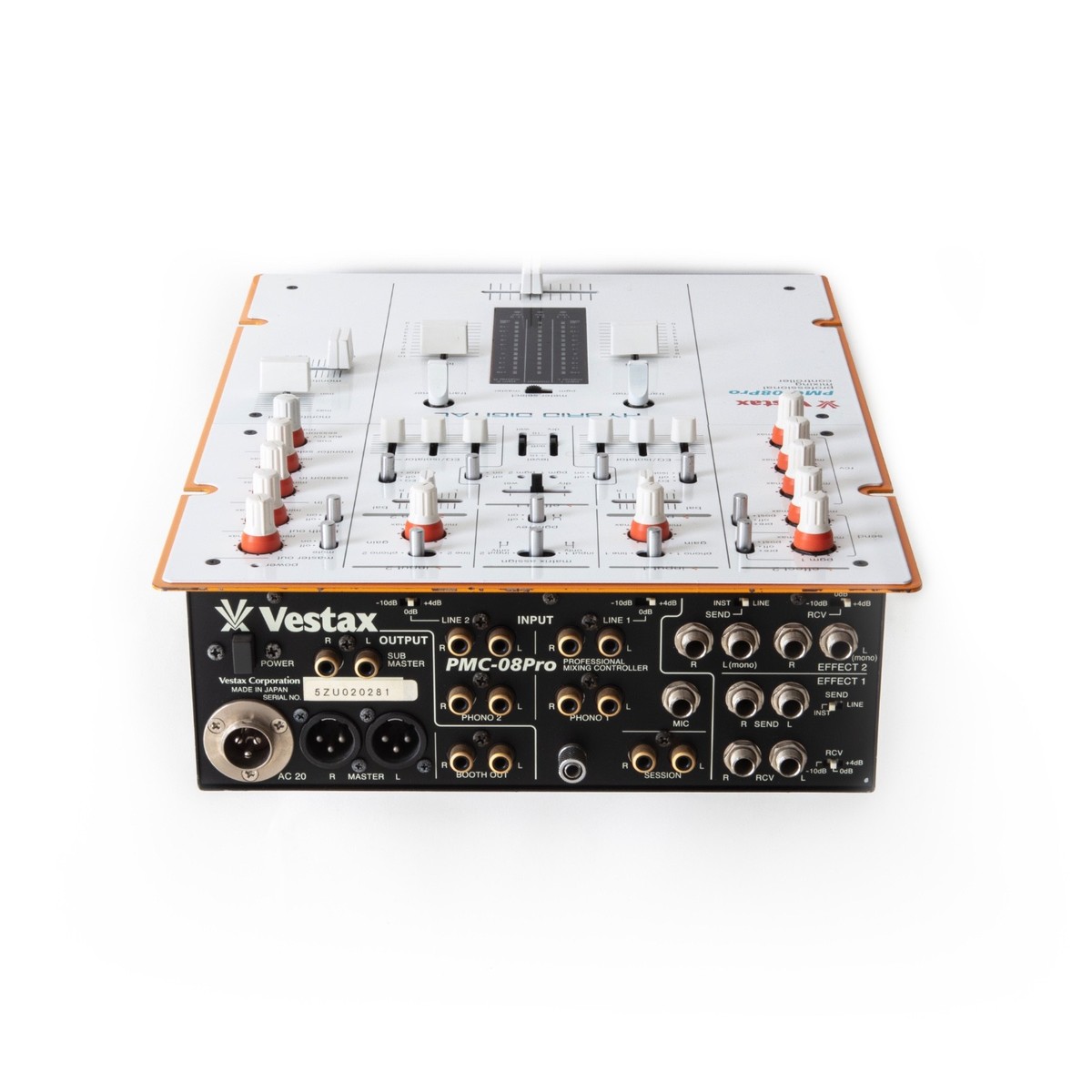 Vestax PMC-08 Pro White mixer Perfect! 100% work. Original power