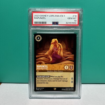 Disney Lorcana Rapunzel Gifted With Healing PSA 10 Legendary Non