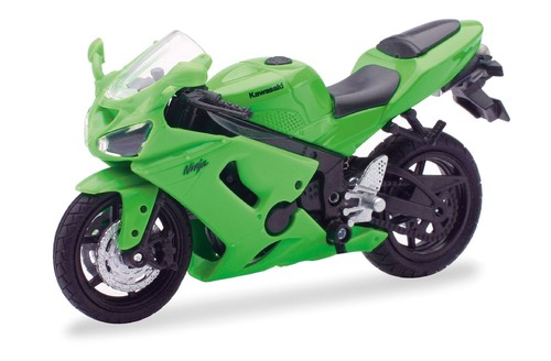 KAWASAKI ZX-9R 1:12 SCALE GREEN BY NEW RAY DIE-CAST W PLASTIC