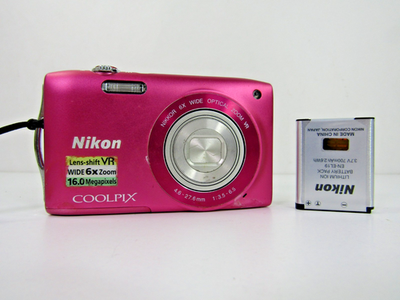 Nikon COOLPIX S3300 16.0MP Digital Camera Pink | eBay