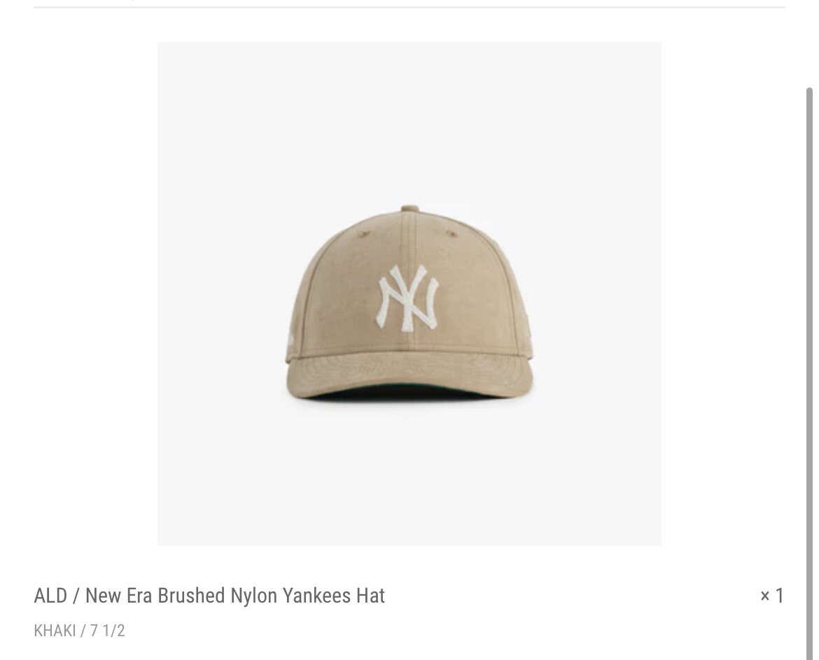SS21 Aime Leon Dore ALD New Era 59Fifty Brushed Nylon Yankees Hat