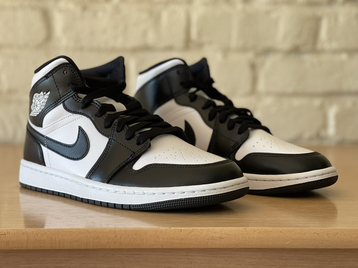 Nike Air Jordan 1 Mid Panda Black White DV0991-101 Women Size 11