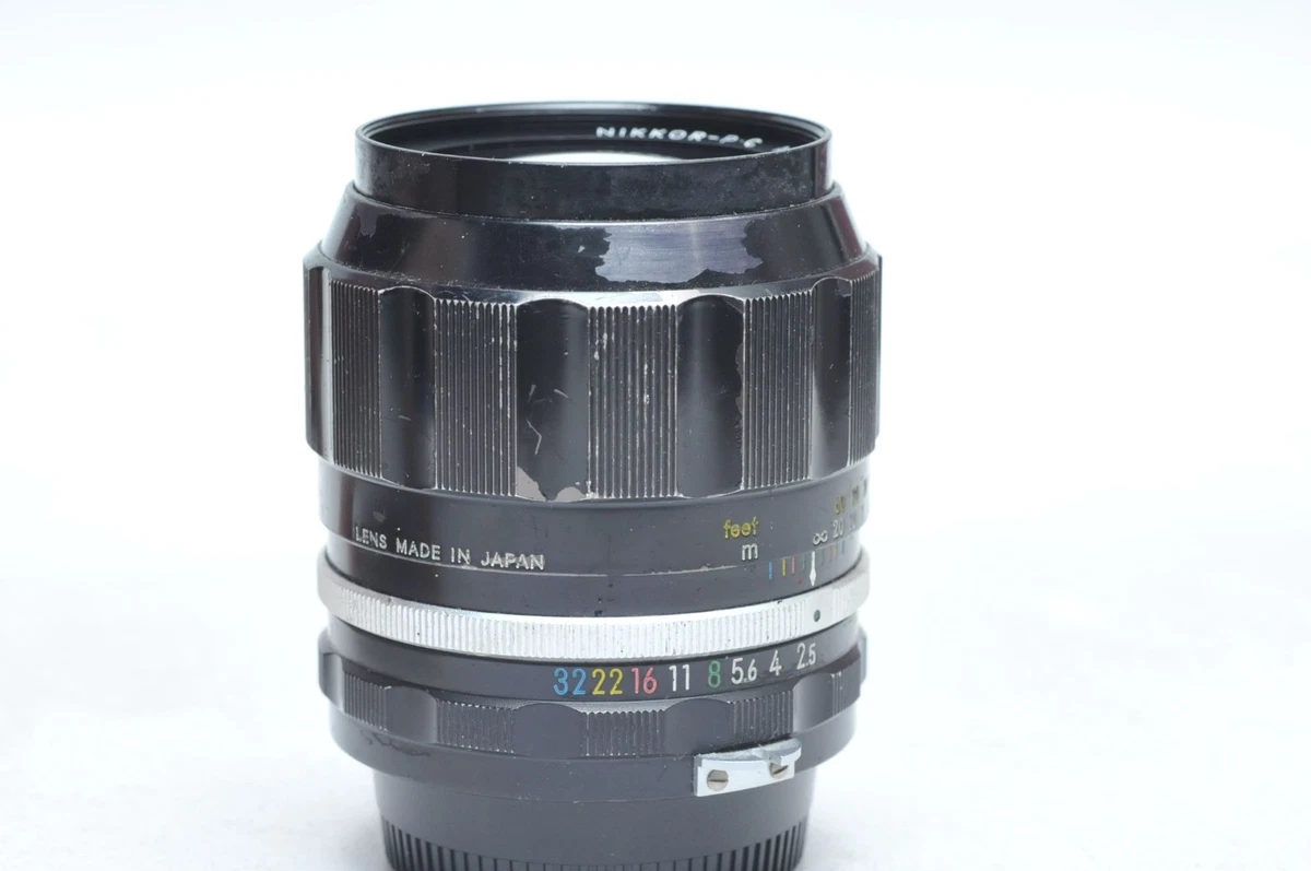 Nikkor Camera Lenses 105mm Focal f/2.5 Maximum Aperture for sale