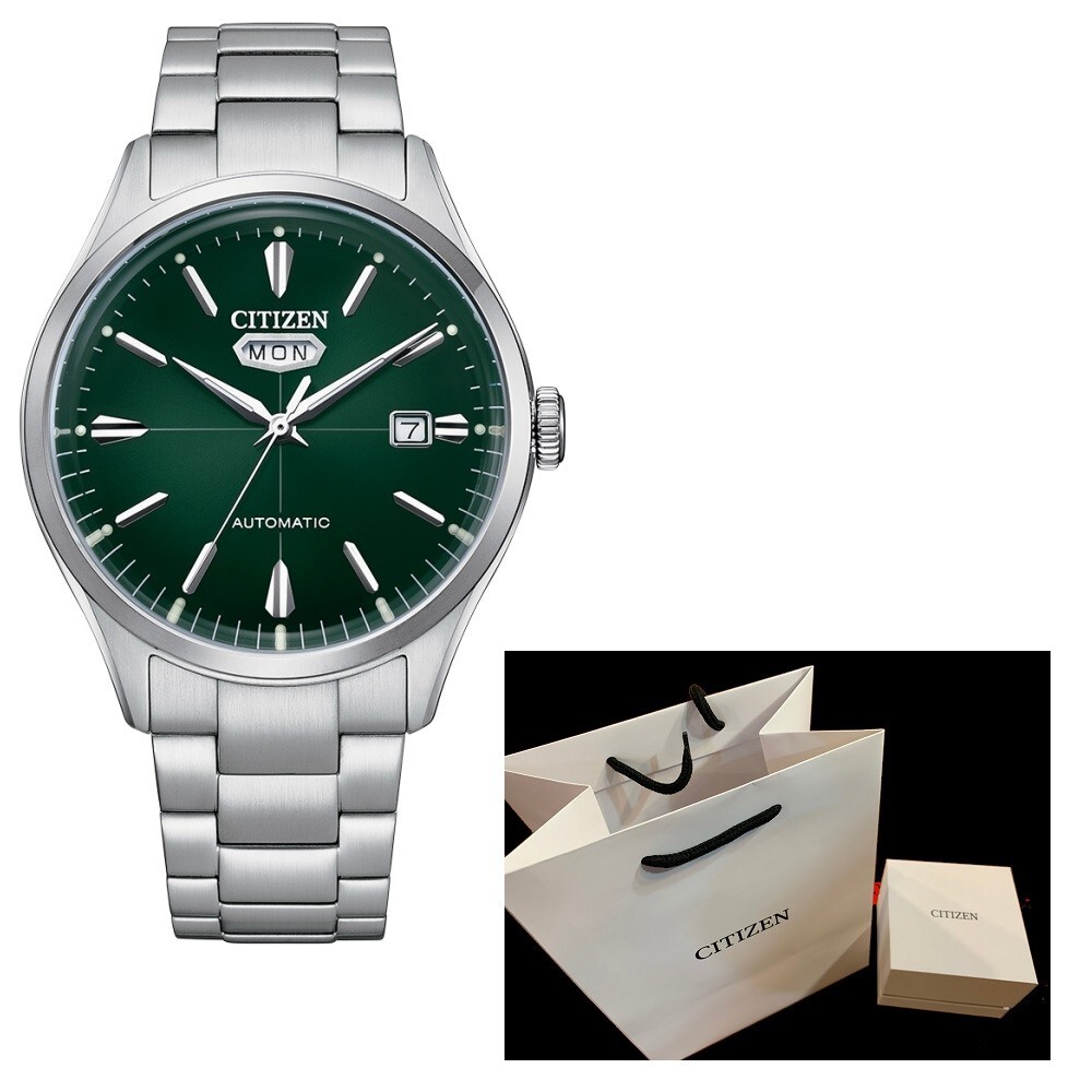 new Citizen Ø 40m s steel NH8391-51X Green dial C7 series
