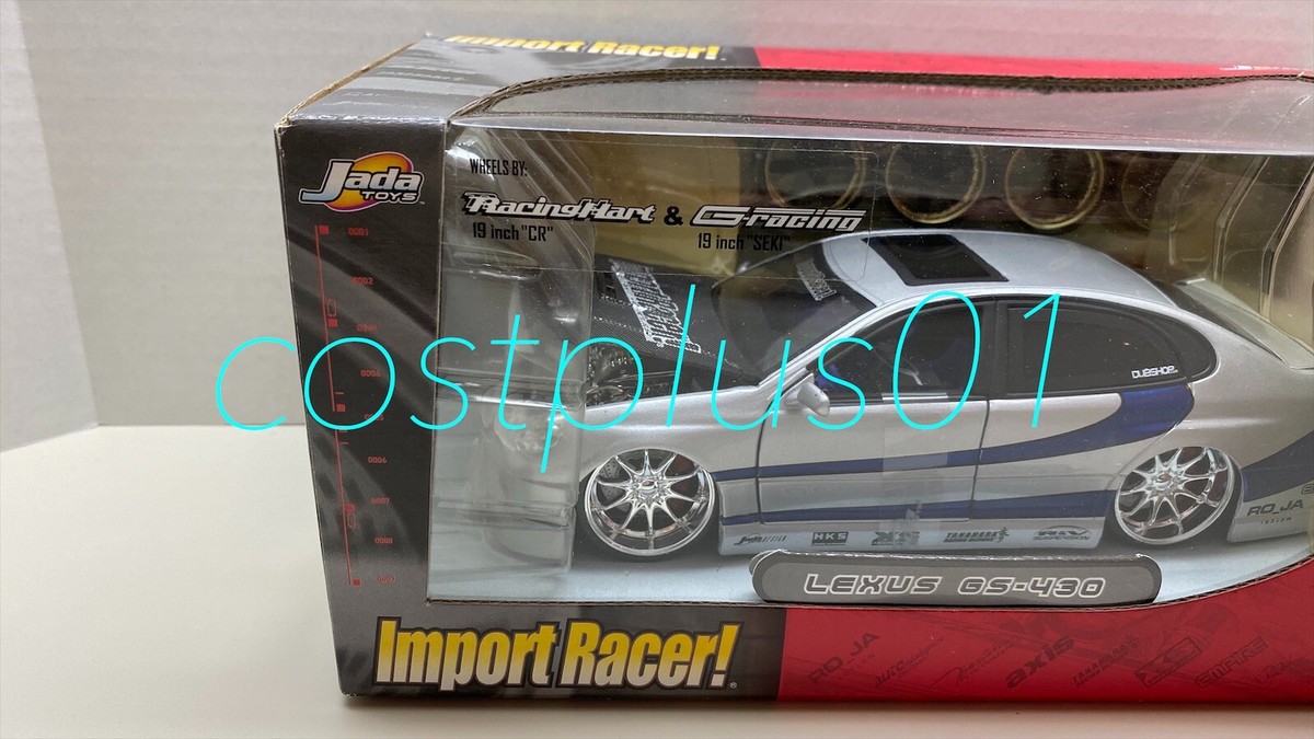 JADA IMPORT RACER LEXUS GS430 WITH EXTRA WHEELS 1:24 SILVER | eBay