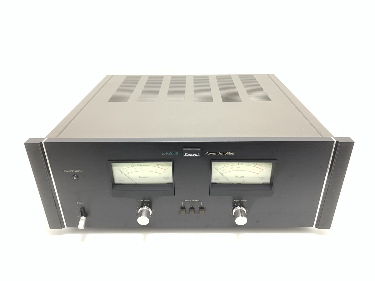 SANSUI BA-2000 Stereo Power Amplifier 220 WRMS Vintage 1977 Hi Fi