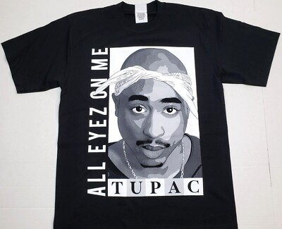Tupac Shakur T-shirt 2Pac Rap Hip Hop Legend Men's 100% Cotton Tee