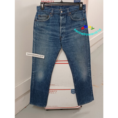 LEVIS 501 AUTHORIZED VINTAGE MADE IN USA JEANS BLUE MENS SIZE 34