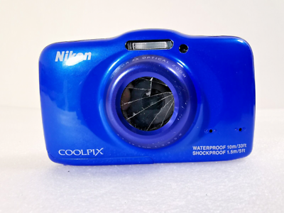 Nikon COOLPIX S32 13.2MP Digital Camera Blue | eBay