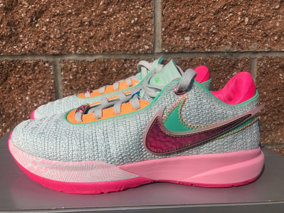 NEW Nike LeBron XX 20 Barely Green Multicolor TIME MACHINE Mens sz