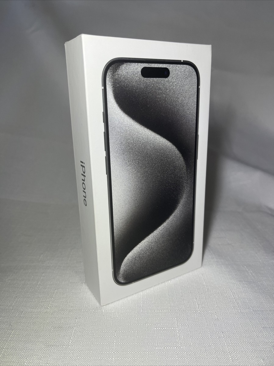 Apple iPhone 15 PRO White Titanium 256 GB BOX ONLY | eBay