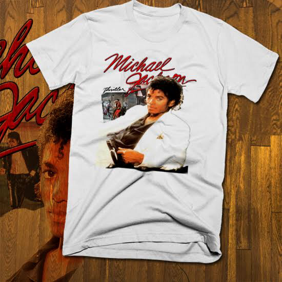 Michael Jackson T-Shirt Thriller Collage 80s legend Retro, S to