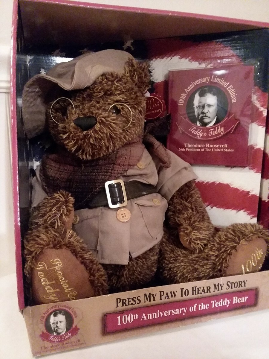 Theodore Roosevelt Teddy's Teddy Talking 100th Anniversary Bear