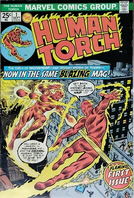 HUMAN TORCH #1 1974 MARVEL COMICS VOL 2 FANTASTIC FOUR SPEC MCU