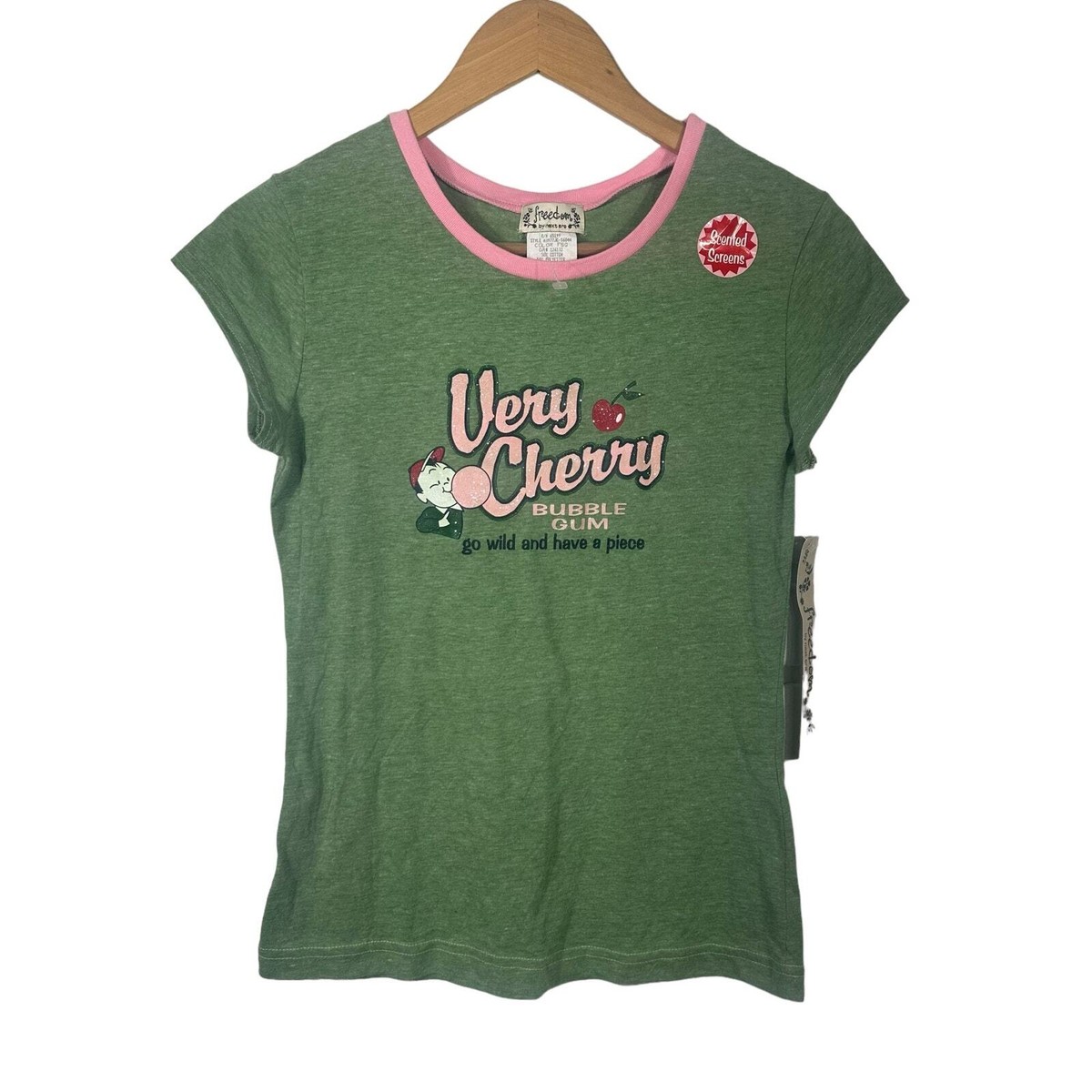 Freedom by Next Era Y2K Graphic Ringer Tee NEW Size Large (modern