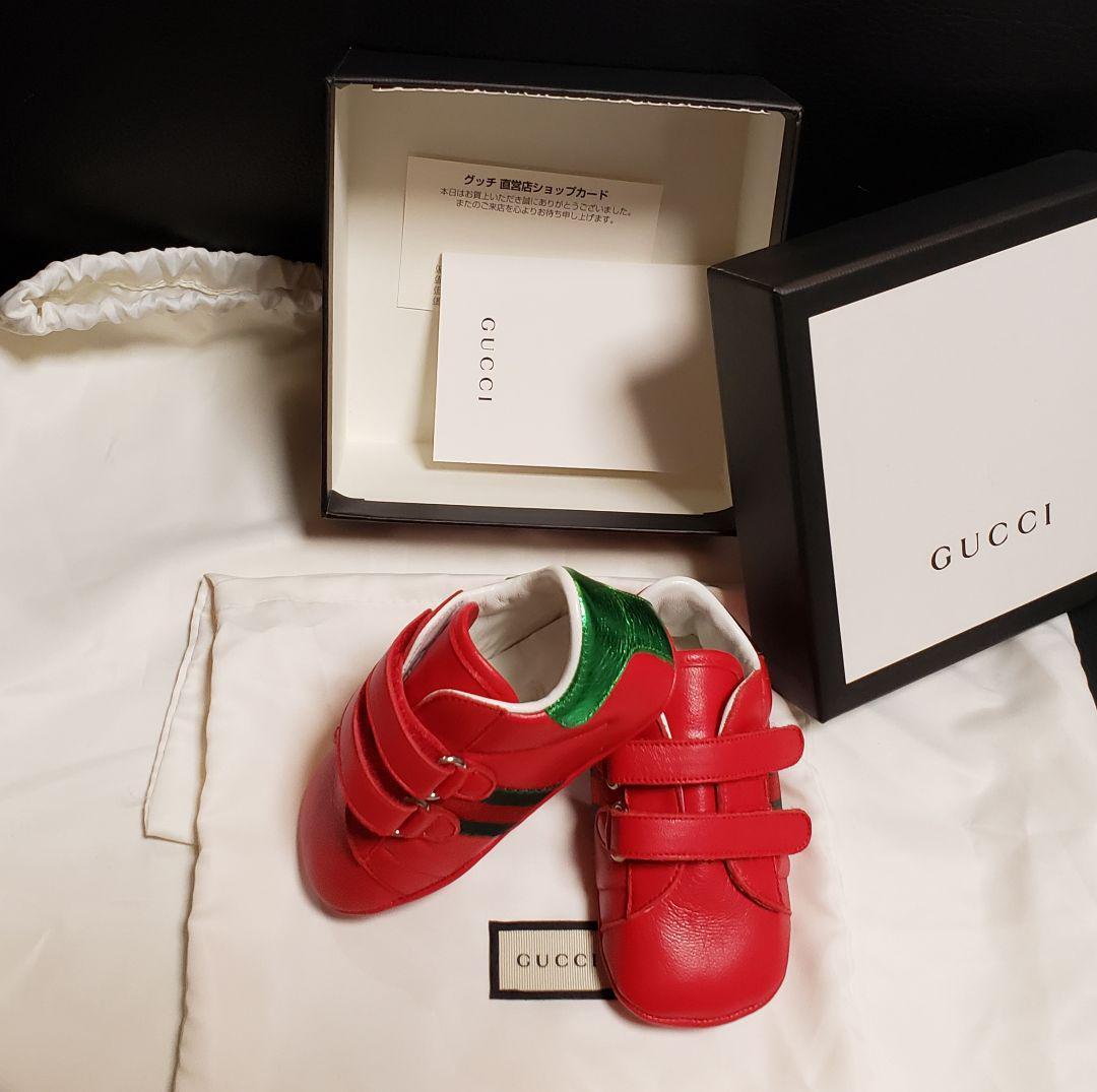 Gucci Baby Shoes Red US Shoes Size 3.5 Genuine Leather | eBay