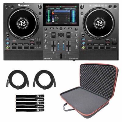 Numark MIXSTREAM PRO GO Battery Powered Streaming DJ Controller w