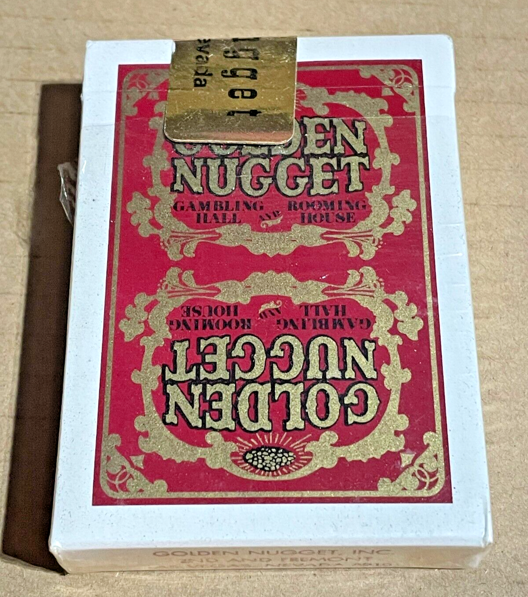 Vintage Golden Nugget - Las Vegas Downtown Red/Gold Card Deck