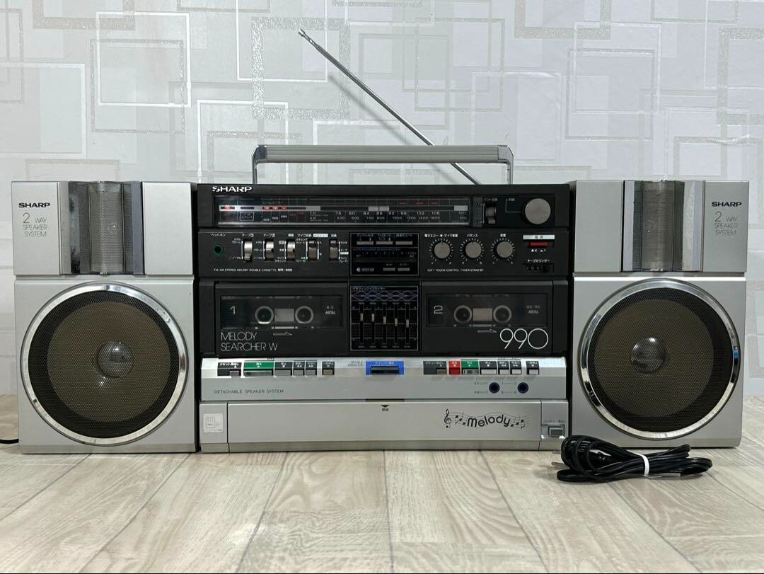 SHARP MR-990 Melody Searcher W Radio Cassette Keyboard Boombox