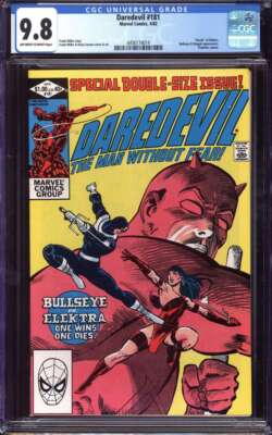 DAREDEVIL #181 CGC 9.8 OW/WH PAGES // 