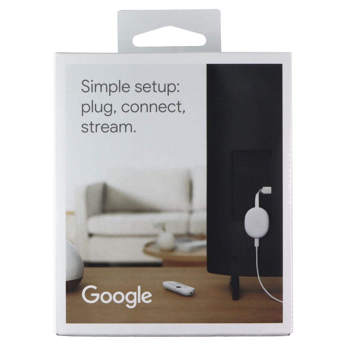 Google 4K Chromecast with Google TV - Snow (GA01919-US