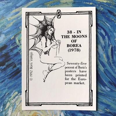 IN THE MOONS OF BOREA ( 1978 ) BORIS VALLEJO ART 2A5 FANTASY