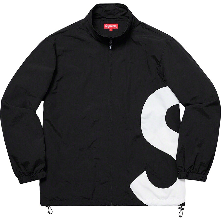 Supreme S Logo Track Jacket Black M S/S 19 | eBay
