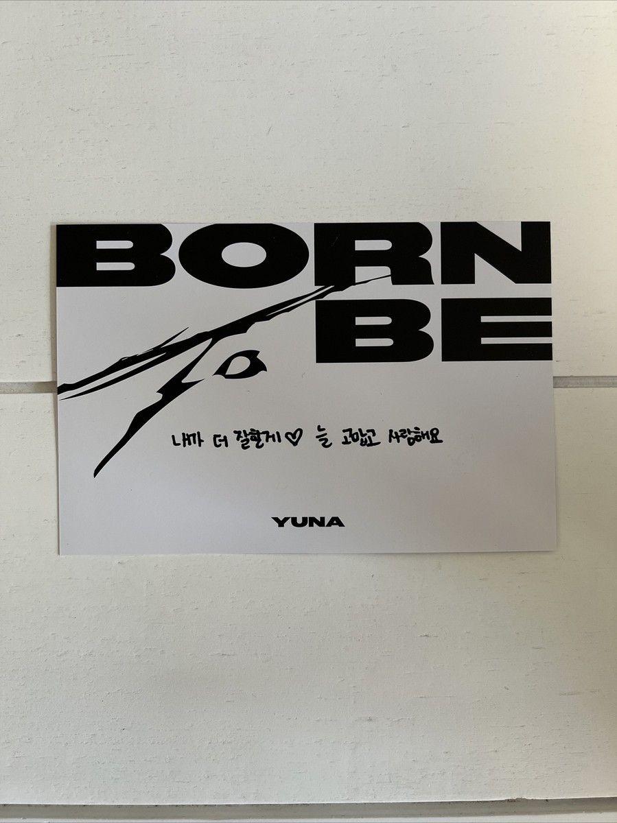 YUNA - ITZY Born To Be Signed Postcard | eBay