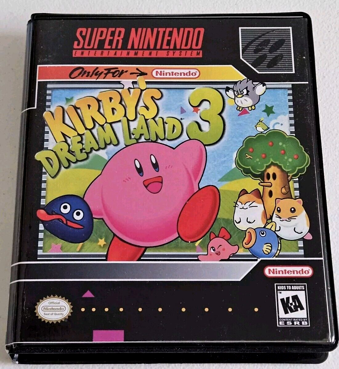 Kirby's Dreamland 3 (Super Nintendo) SNES Rigid Clamshell Case Box