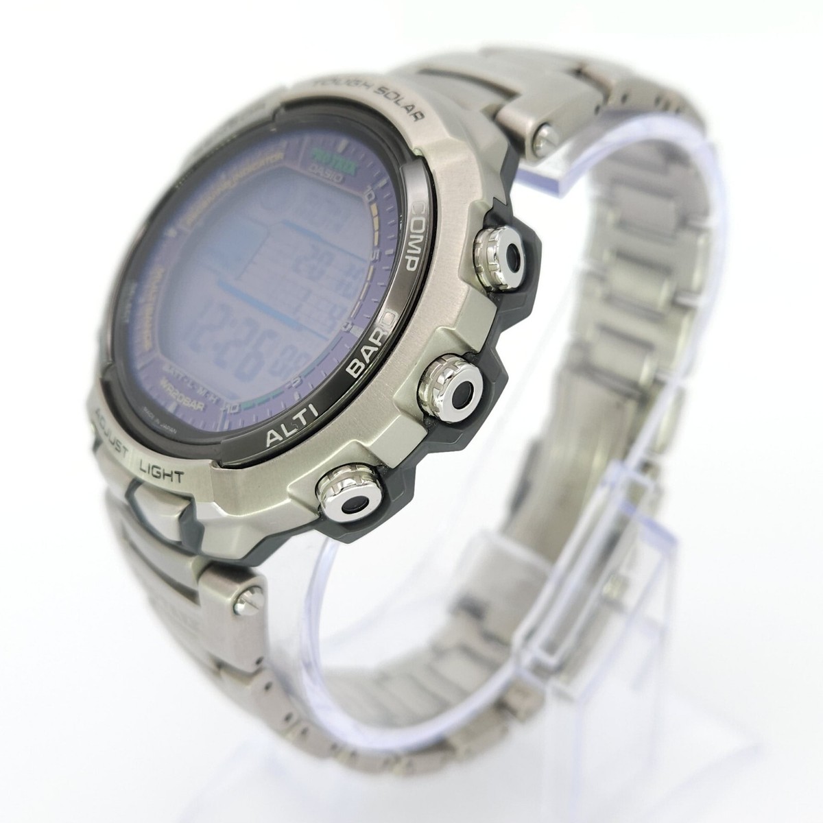 NOS CASIO PRX-2500T-7JF PRO TREK MANASLU TITANIUM ABC DIGTAL WATCH