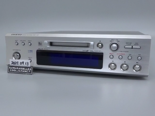 ONKYO MD-133 Hi-MD Mini Disc Recorder Silver High Speed MDLP Japan